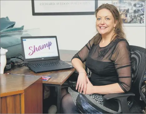  ?? ?? Business consultant Teona Wingate at her home on Southsea has experience of ’many many sectors’