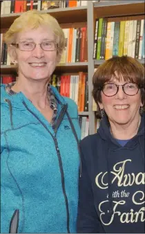  ??  ?? Catherine Murray and May Buchanan at the relaunch of Roe River Books on Park Street.