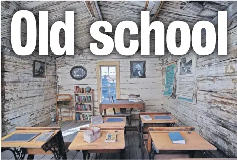  ??  ?? An 1890s one-room schoolhous­e at the Old Trail Town living-history museum in Cody, Wyoming. LIBRARY OF CONGRESS