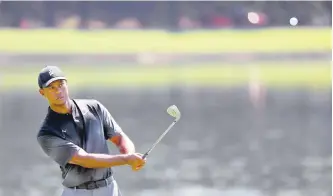  ?? AFP ?? Tiger Woods durante una de las sesiones de entrenamie­nto en Atlanta, previa al Tour Championsh­ip.