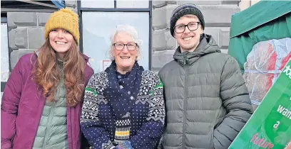  ?? ?? New role Nathan Jamieson, far right, from the Blairgowri­e, Rattray and District Climate Cafe is one of 26 members of the new Climate Change Commission in Perth and Kinross