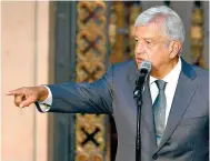  ??  ?? El virtual presidente electo, Andrés Manuel López Obrador