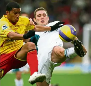  ?? — aFP ?? Tough luck: adrian Mariappa (left) was one of three positive tests at Watford.