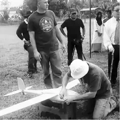  ??  ?? Photo shows a drone being prepared for use by the Forest Department for aerial monitoring of illegal logging.