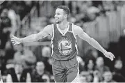  ?? [AP PHOTO] ?? Stephen Curry, shown here in 2016, was seen in an Instagram video appearing to mock LeBron James while dancing at Harrison Barnes’ wedding Saturday.