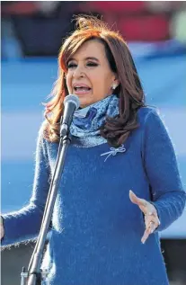  ??  ?? CFK deberá presentars­e ante la Justicia. El 9 de noviembre