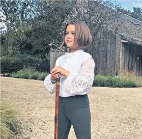  ??  ?? Chic: Victoria Beckham posted this snap of daughter Harper sporting the hairdo she is famous for