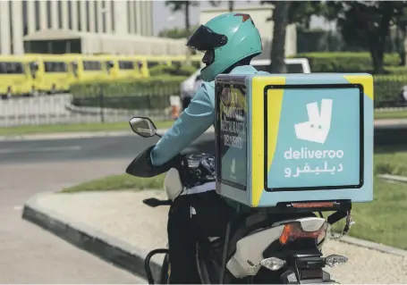  ?? Deliveroo ?? More than a quarter of Deliveroo’s 110,000 riders will receive the bonus on the day of the initial public offering