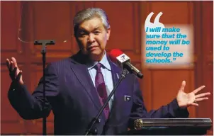  ??  ?? Ahmad Zahid delivering his speech at the Human Capital Psychology Conference at the Putrajaya Internatio­nal Convention Centre yesterday.