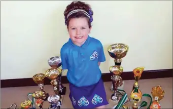  ??  ?? Ava McAndrew from Grange is celebratin­g a very successful year in Irish Dancing. At 4years old Ava competed in feiseanna all over Ireland and is taught by my her mum Orna McAndrew.