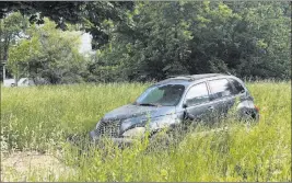  ?? Corey Williams ?? The Associated Press A vacant house and abandoned car in Detroit’s Brightmoor neighborho­od on June 6. The city has razed thousands of vacant houses five years after filing for bankruptcy.