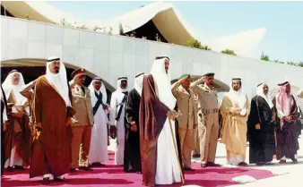  ?? Supplied ?? Above:
King Khalid and Prince Abdullah at the inaugurati­on of King Abdulaziz Internatio­nal Airport in April 1981.