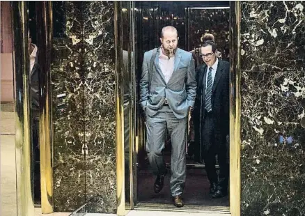  ?? ‘THE WASHINGTON POST’ / GETTY ?? Brad Parscale, director de la campaña digital de Donald Trump, en la torre Trump de Nueva York