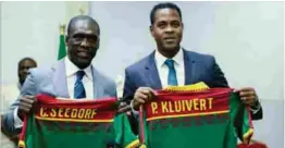  ??  ?? Reigning African champions Cameroon have hired ex- Dutch stars Clarence Seedorf ( left) and Patrick Kluivert as coaches.