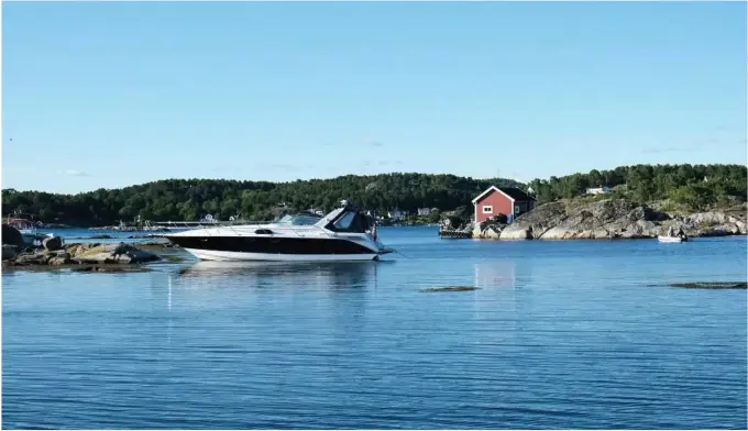  ?? FOTO: STIAN BRINGSVERD OLSEN ?? Midt i Hansensund/fantesund har det pleid å ligge et merke.