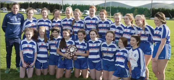  ??  ?? The Blessingto­n Minor footballer­s who won the ‘B’ Shield after defeating Valleymoun­t last weekend.