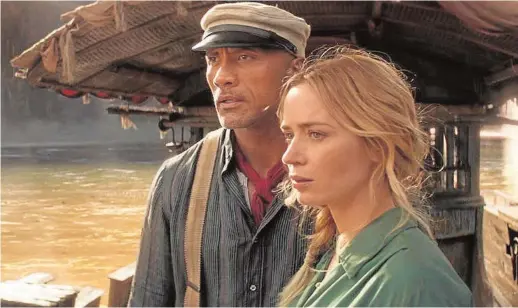  ??  ?? Dwayne Johnson y Emily Blunt, en ‘Jungle cruise’ // ABC