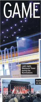  ??  ?? Light night: Blackpool Tower during the Illuminati­ons