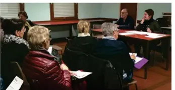  ??  ?? Jeudi 23 novembre, la salle des fêtes Marcel-Danjou accueillai­t, le temps d’une assemblée générale, les membres de l’associatio­n Gym, forme et santé, présidée depuis 6 ans par Valérie Texier.