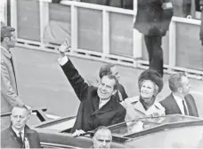  ?? AP FILE PHOTO ?? President Nixon and first lady Pat Nixon go from his inaugurati­on at the Capitol to the White House on Jan. 20, 1969.