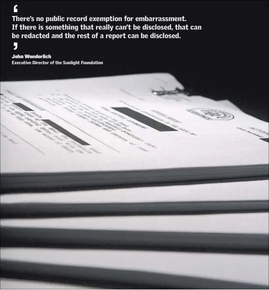  ?? Patrick Connolly Las Vegas Review-Journal @PConnPie ?? Clark County Coroner autopsy reports. The office still won’t release specific autopsy reports despite a judge’s ruling that they are public records.