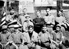  ??  ?? Babe Ruth, seen here in 1912, back row far left, played baseball at St. Mary’s Industrial School for Boys in Baltimore.