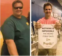  ?? COURTESY ?? Former Great Bridge High School boys basketball coach Gary Obenour lost more than 100 pounds after hearing a presentati­on by a health and wellness coach. Now, Obenour is a health and wellness coach.