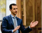  ?? SALAMPIX / ABACA PRESS 2017 ?? Syrian President Bashar al-Assad’s government has denied responsibi­lity for a reported gas attack.