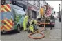  ?? Photograph Iain Ferguson, The Write Image. ?? Scottish Water staff work to clear the blocked sewer.