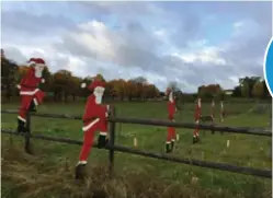  ?? FOTO: LOTTEN ENGBOM ?? REKORDTIDI­GT? Här tittar tomtarna ut redan i oktober varje år.