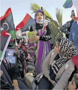  ?? Mahmud Turkia / AFP ?? Celebració de la revolució del 2011 a Trípoli, dimecres passat.