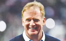  ?? STEVEN FLYNN/USA TODAY SPORTS ?? NFL commission­er Roger Goodell says a 17-game regular season is being discussed with the players union during negotiatio­ns for a new collective bargaining agreement.