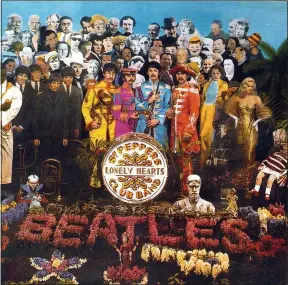  ??  ?? BANGING THE DRUM: The Beatles’ Sgt Pepper was a game-changer