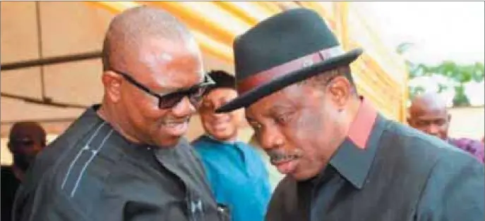  ??  ?? Peter Obi and Willie Obiano