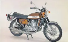  ?? FOTO: SUZUKI ?? Suzuki GT 750: Der wassergekü­hlte Motor führte zum Spitznamen „Wasserbüff­el“.