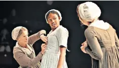  ??  ?? Fine performanc­es: From left, Jean St Clair, Leona Allen and Lydia Leonard