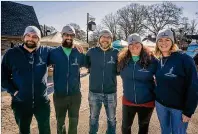  ?? COURTESY ?? Avondale Estates Farmers Market founders, from left, Lawson Wright, Doug Rolph, Barry Adair, Katy Workman and Jenn Joyner have kept a good thing growing since 2013.