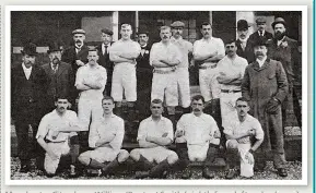  ??  ?? Manchester City player William ‘Buxton’ Smith (eighth from left on back row)