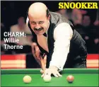  ??  ?? CHARM: Willie Thorne