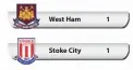  ??  ?? LONDON: West Ham Stoke City 1