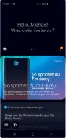  ??  ?? Der Assistent Bixby Voice spricht nun auch ganz offiziell Deutsch.