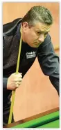  ??  ?? VERSATILE Potting ace Drago at snooker’s World Championsh­ip in 2003