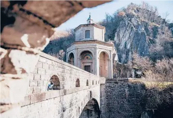  ?? CAMILLA FERRARI/THE NEW YORK TIMES ?? The church of Madonna del Ponte, or Madonna of the Bridge, in Porretta Terme, Italy.