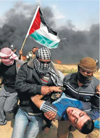  ?? IBRAHEEM ABU MUSTAFA/REUTERS ?? Repressão em Gaza. EUA dizem que países usam conselho para atacar ações de Israel