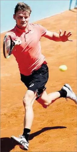  ??  ?? Belga. Goffin sufrió para superar al verdugo de Cuevas.