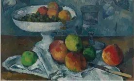  ?? ?? Apples, apples and apples … a detail from Cézanne’s Still Life with Fruit Dish (1879-80). Photograph: The Museum of Modern Art, New York/Scala, Florence