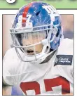  ??  ?? STERLING SHEPARD ‘Looks like a playmaker.’