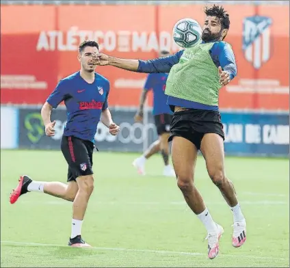  ?? FOTO: EFE ?? Diego Costa será el delantero titular del Atlético esta tarde en el regreso del fútbol a San Mamés