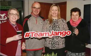  ??  ?? Antoinette Murphy, AIB business; Matt Cullen, TeamJango, Roisin Clancy, branch manager; and Josephine Casey, TeamJango at the AIB coffee morning in support of #TeamJango which raised €550.