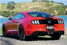  ?? DAVID LINKLATER/STUFF ?? The Mustang GT’s suspension has been tweaked, but MagneRide adaptive technology is also now an option.